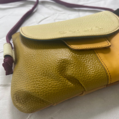 bottom view of wheat Gianna Crossbody Purse