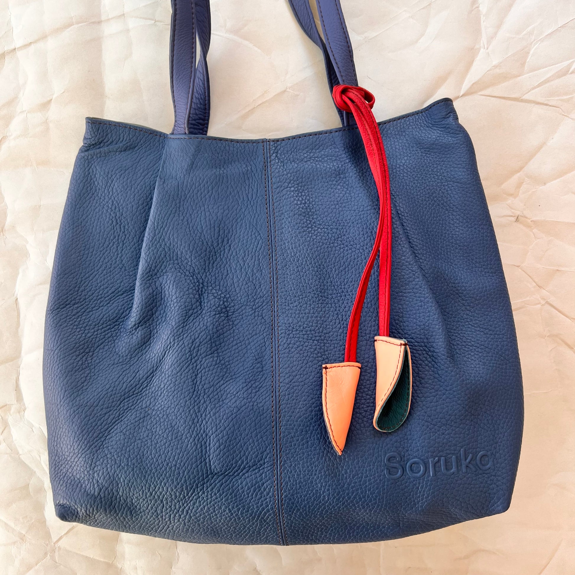 front of celine tote with leather tassel.