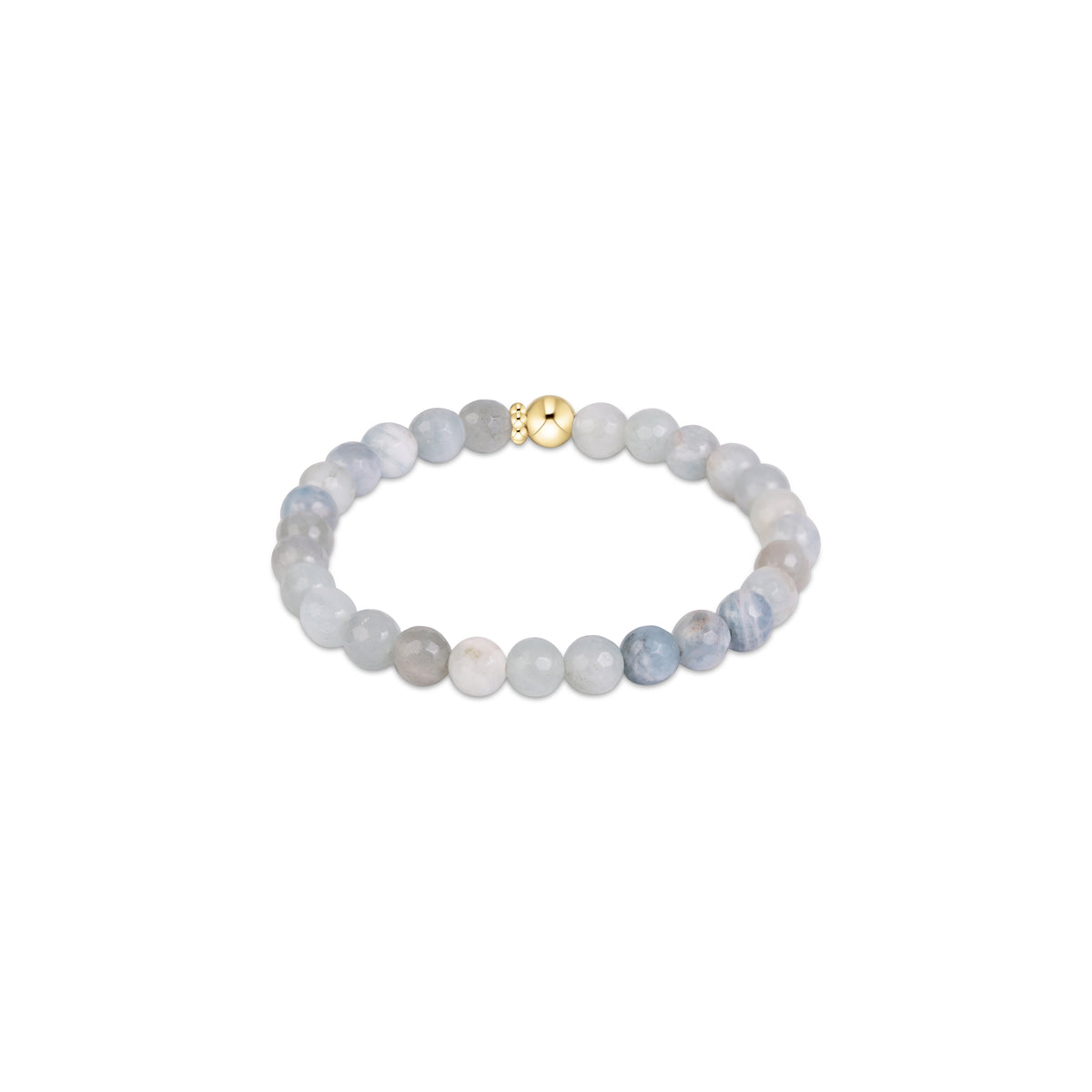 the Extends Classic Gemstone 6mm Bracelet, Aquamarine