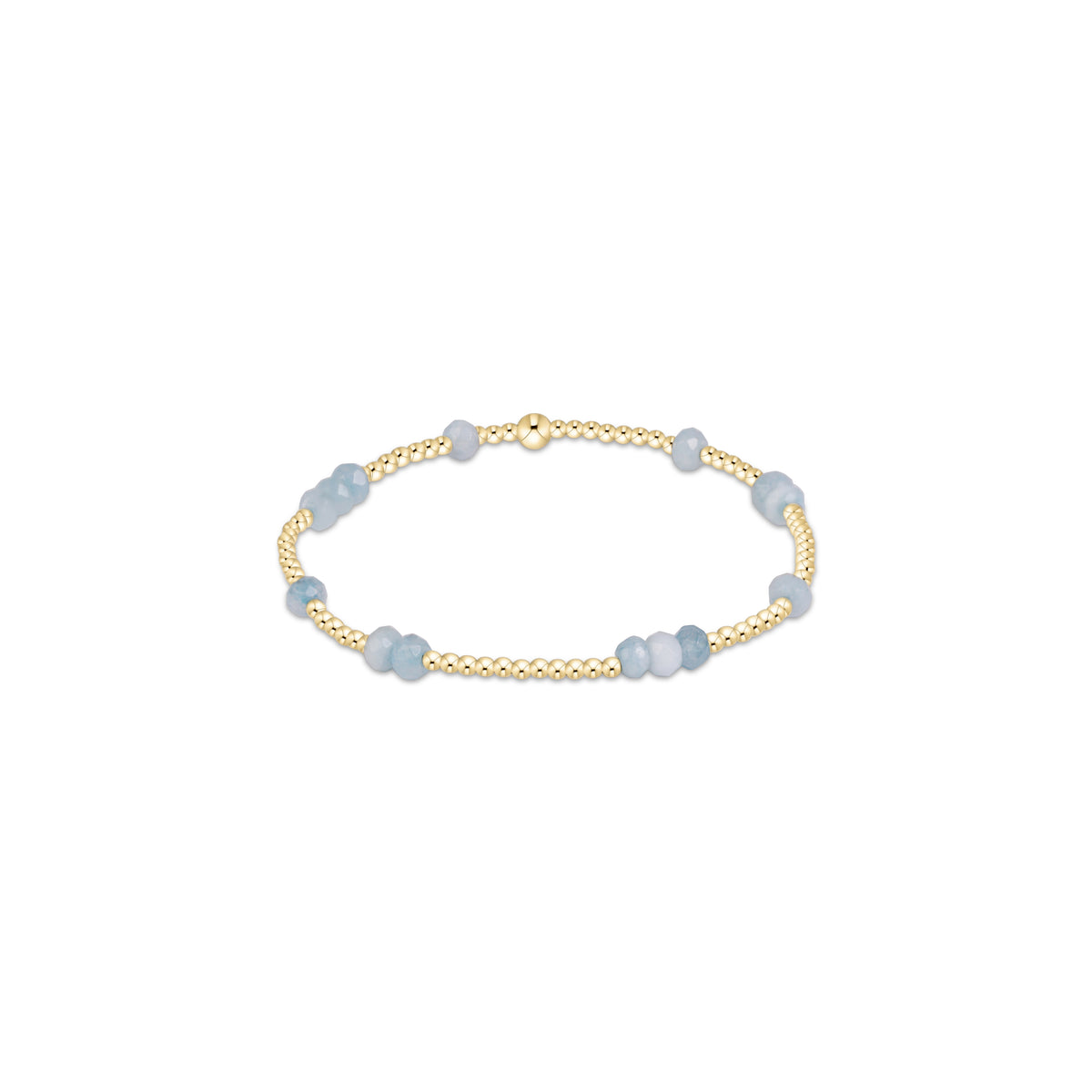 the Extends Hope Unwritten Gemstone 4mm Bracelet, Aquamarine