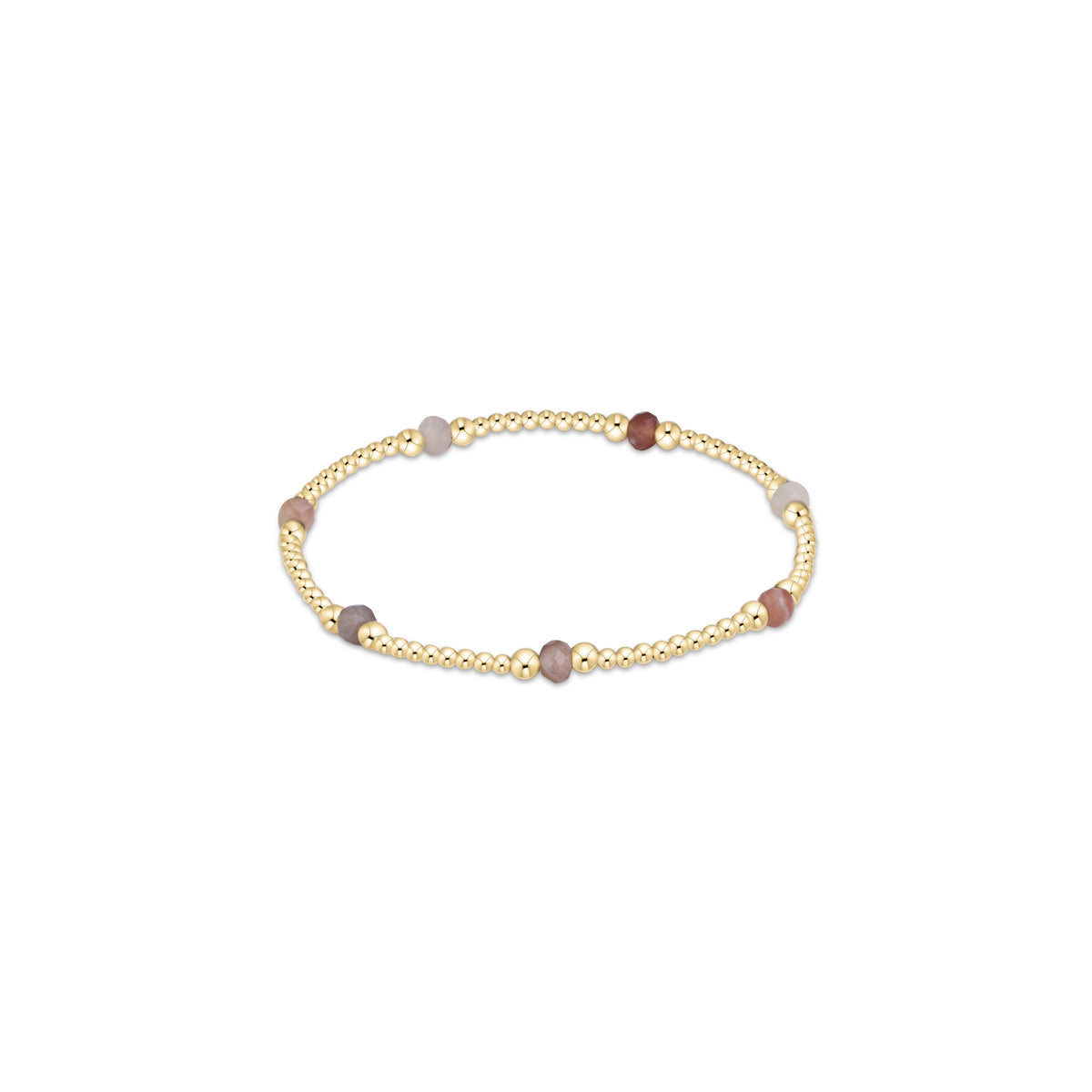 the Extends Purpose Gemstone 4mm Bracelet, Botswana Agate