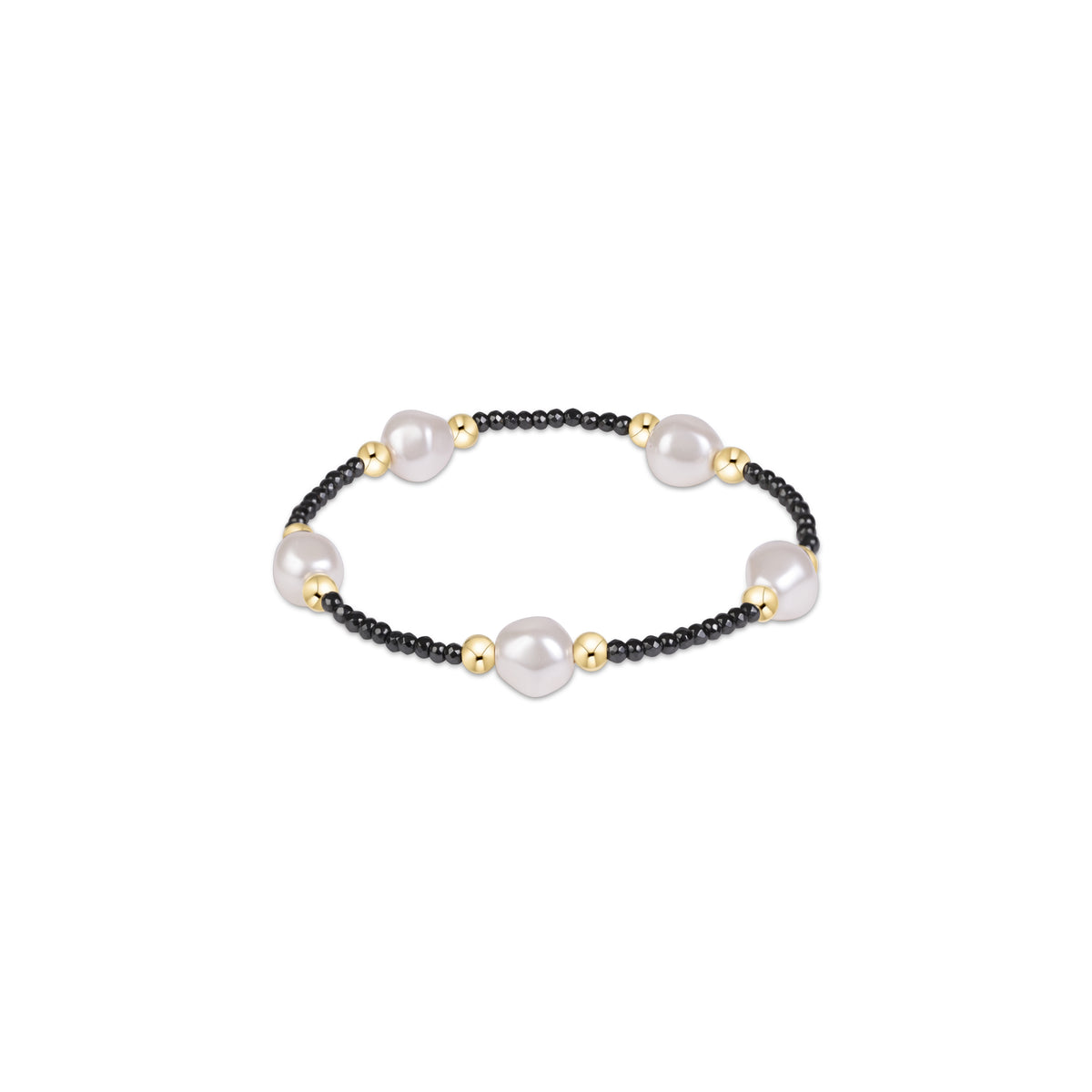 the Extends Purpose Admire Pearl 8mm Faceted Hematite Bracelet