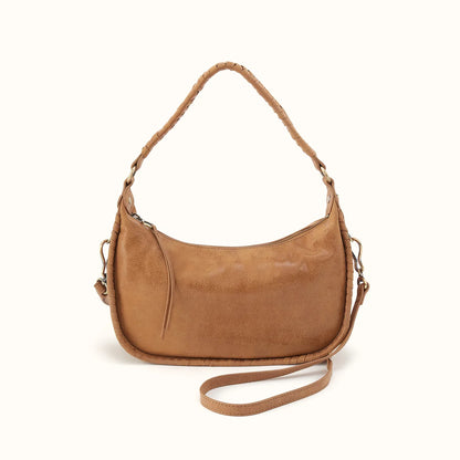 front view of the mia crossbody in color whiskey