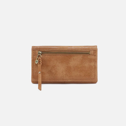 Lumen Continental Wallet in the color whiskey