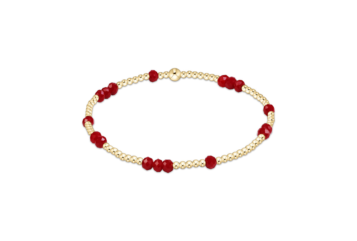 Gameday Flirty Hope Unwritten Bracelet in Crimson