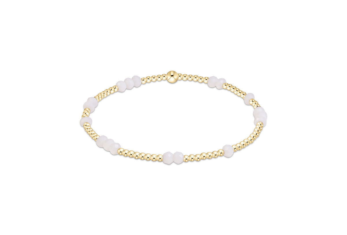 Gameday Flirty Hope Unwritten Bracelet in White