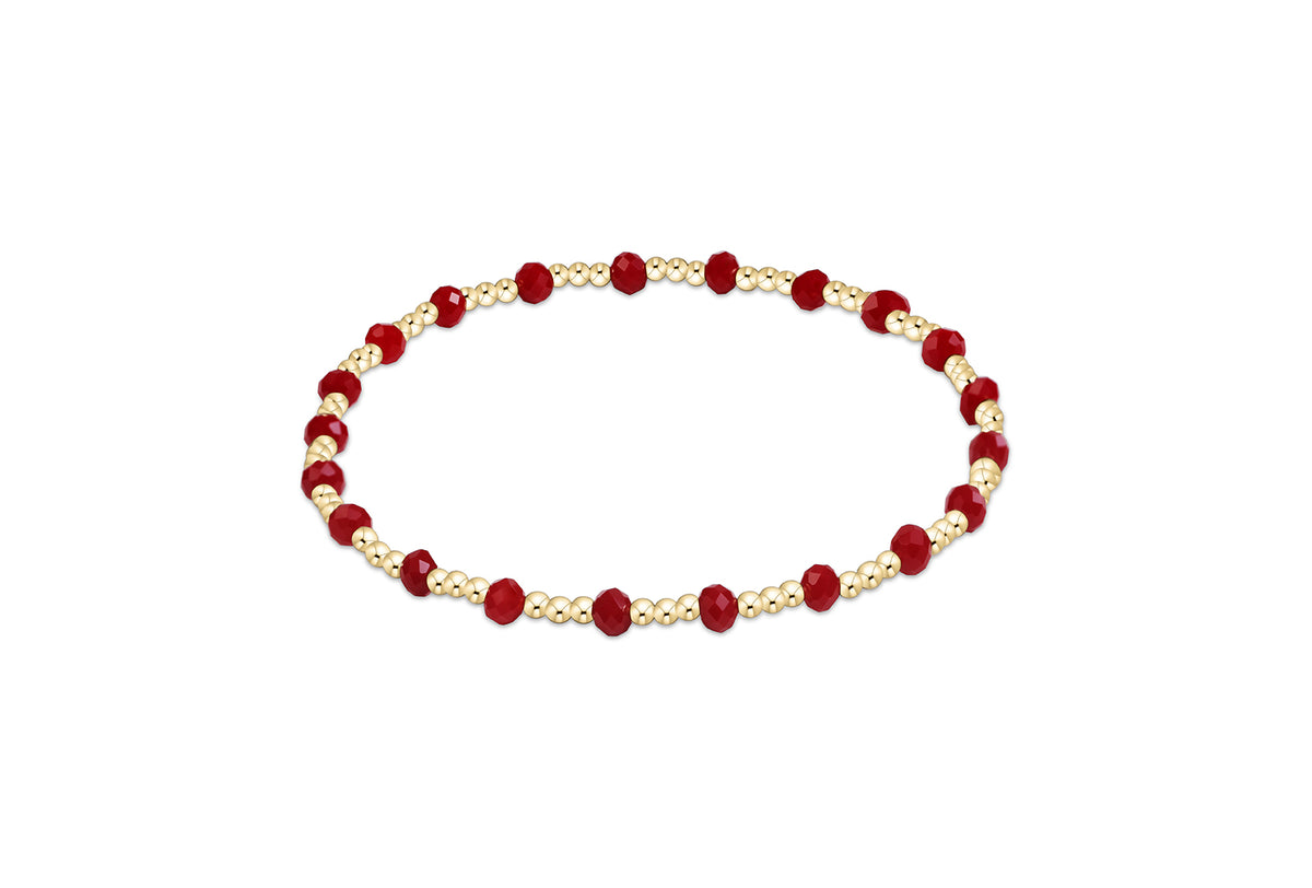 Gameday Flirty Sincerity Bracelet in Crimson
