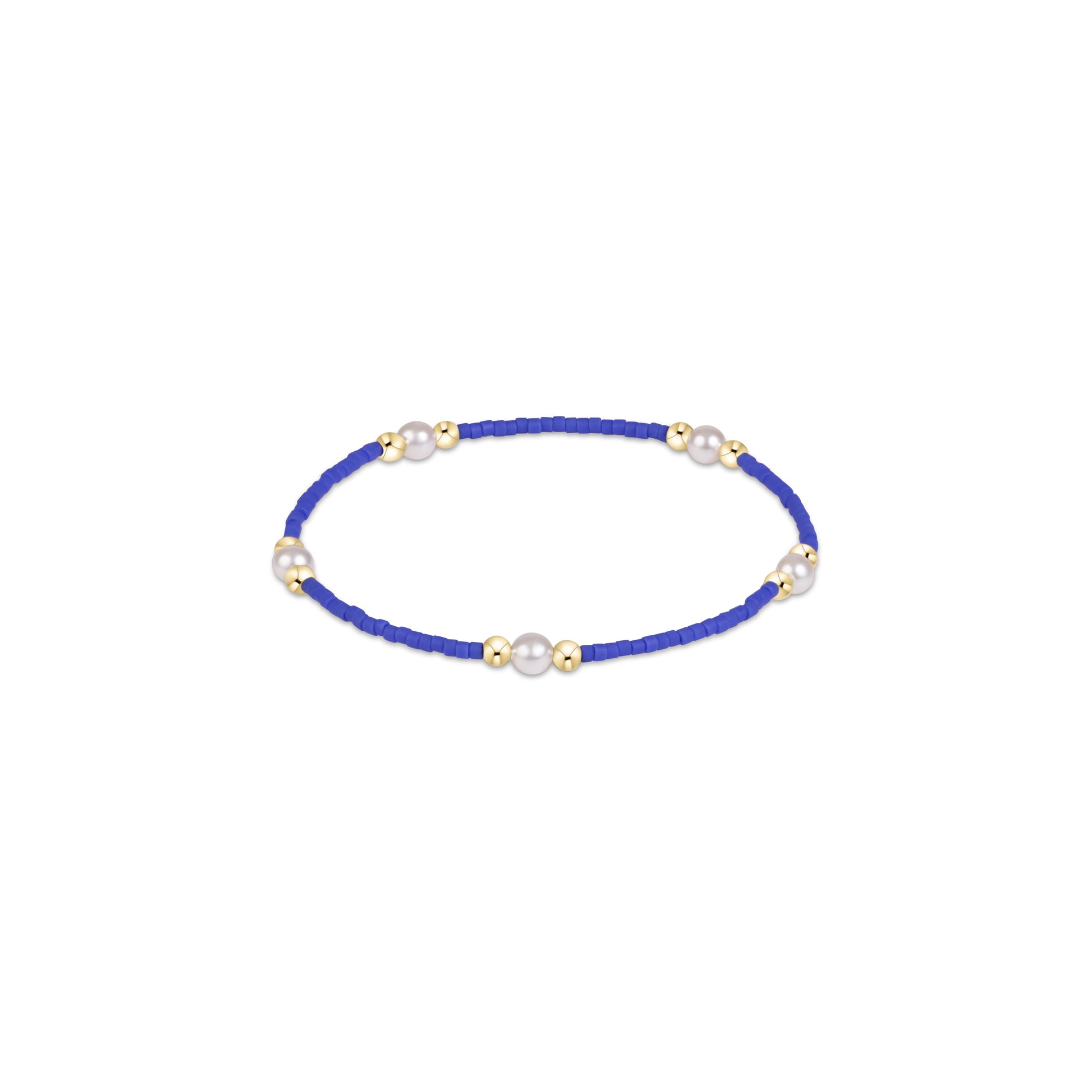 the Gameday Hope Purpose Pearl Bracelet, blue