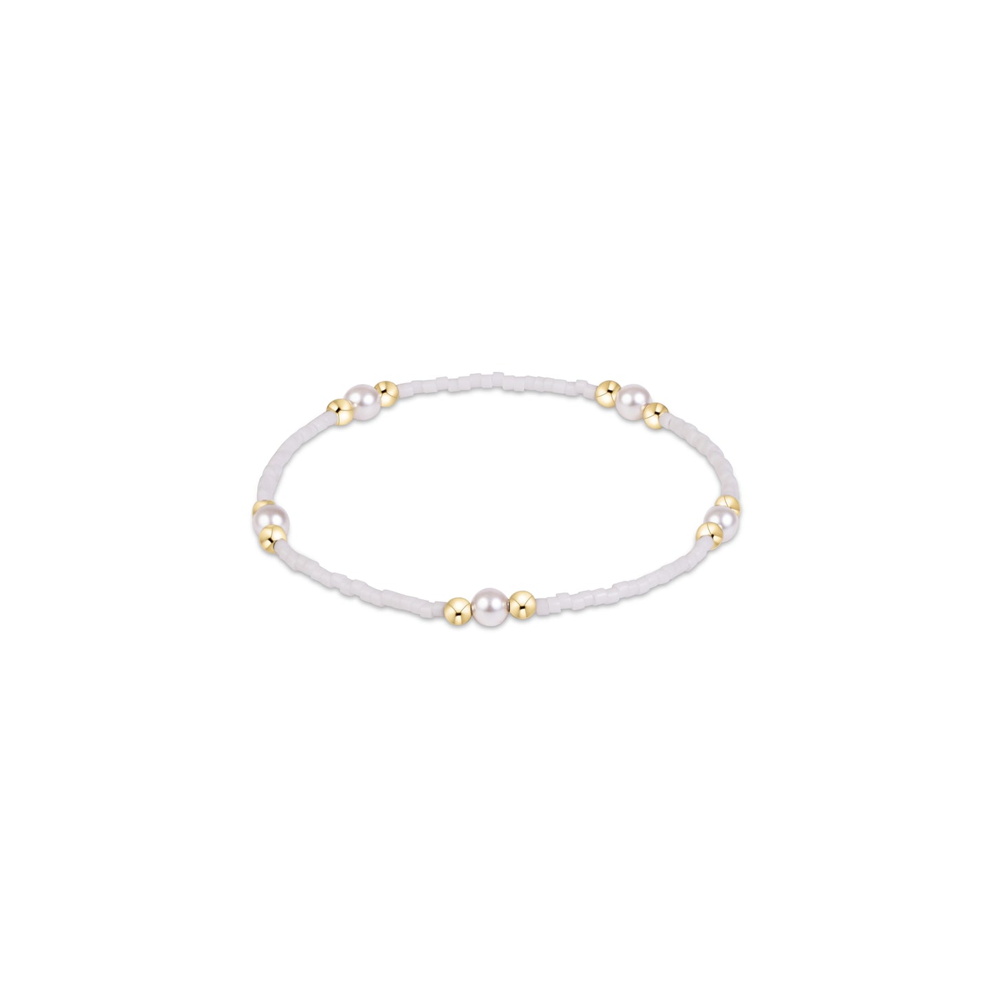 the Gameday Hope Purpose Pearl Bracelet, White