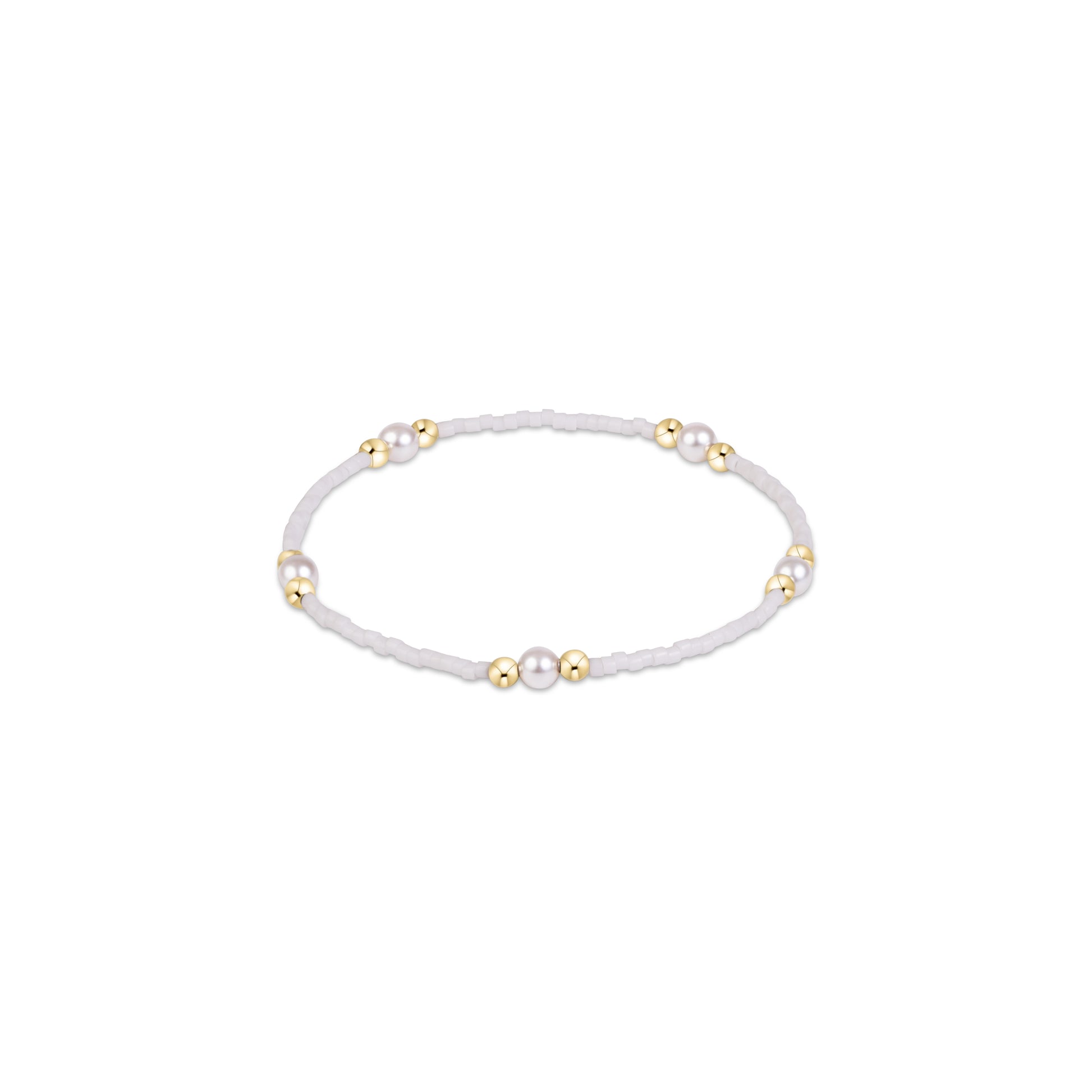 the Gameday Hope Purpose Pearl Bracelet, White