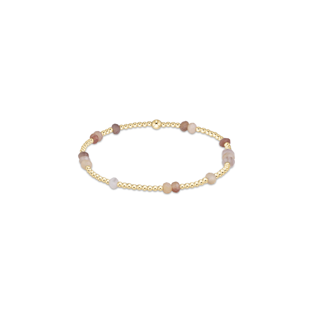 the Hope Unwritten Gemstone 4mm Bracelet, Botswana Ag