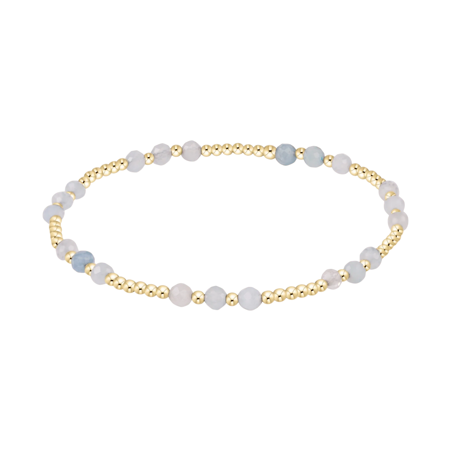 enewton Joy Gem 3mm Bracelet in Aquamarine