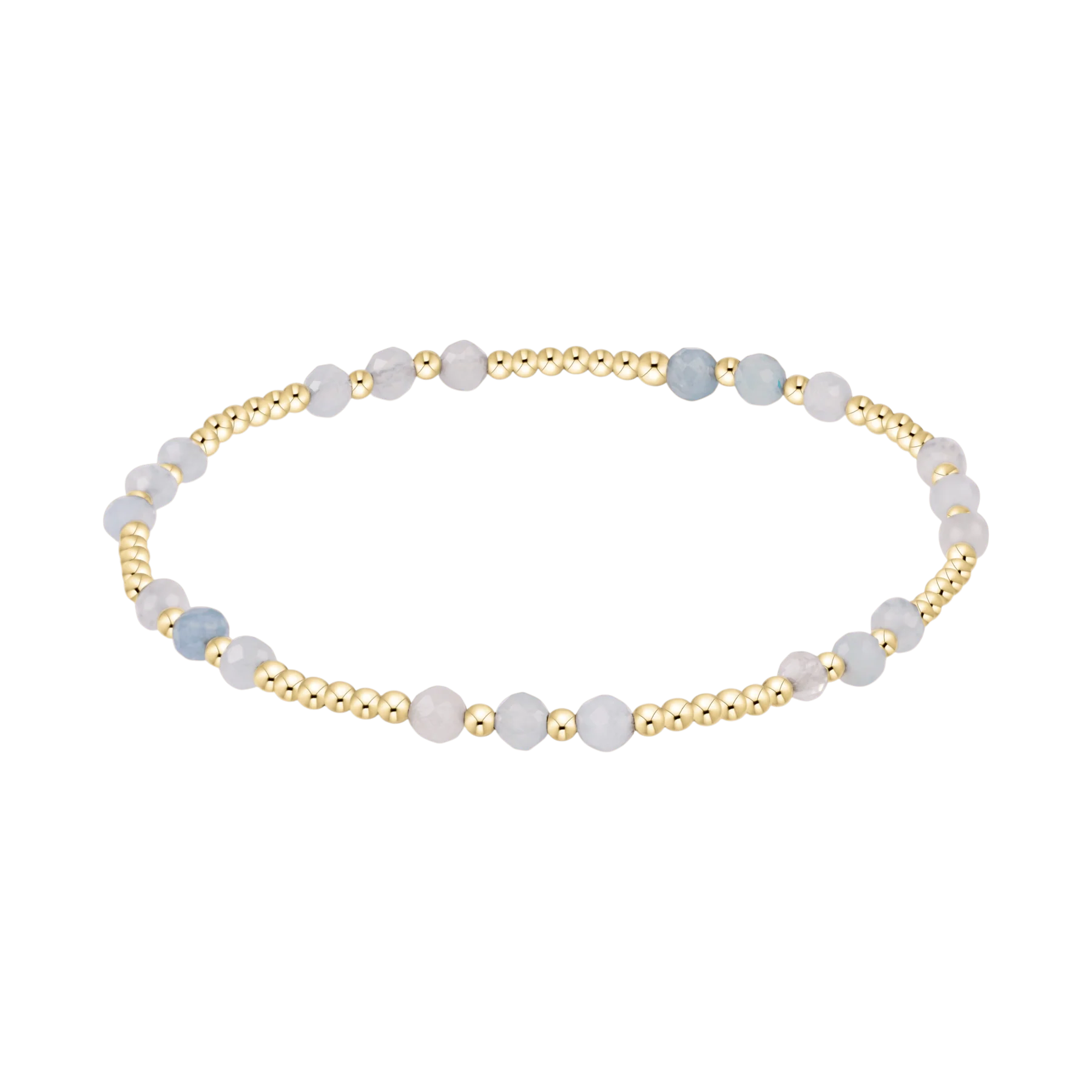 enewton Joy Gem 3mm Bracelet in Aquamarine