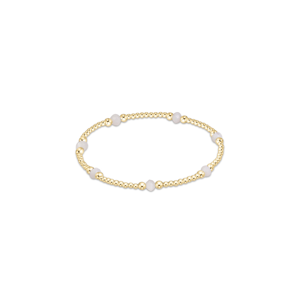 the Purpose Gemstone 4mm Bracelet, Mother Of Pearl