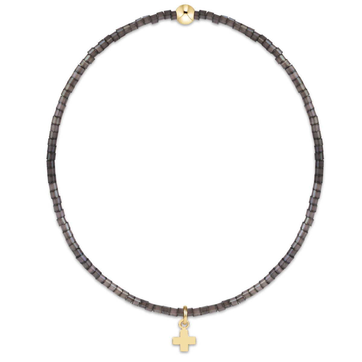 Hope Classic Bracelet Signature Cross Small Gold Charm, Moonlight
