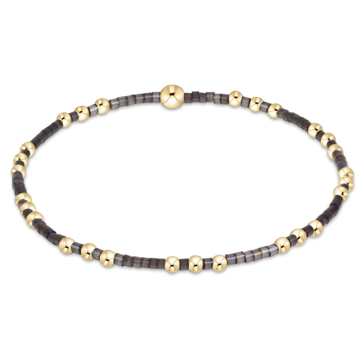 Hope Joy Pattern 2mm Bead Bracelet, Moonlight