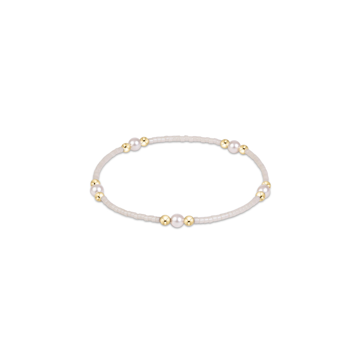 the Hope Purpose Pearl Bracelet, Milkshake