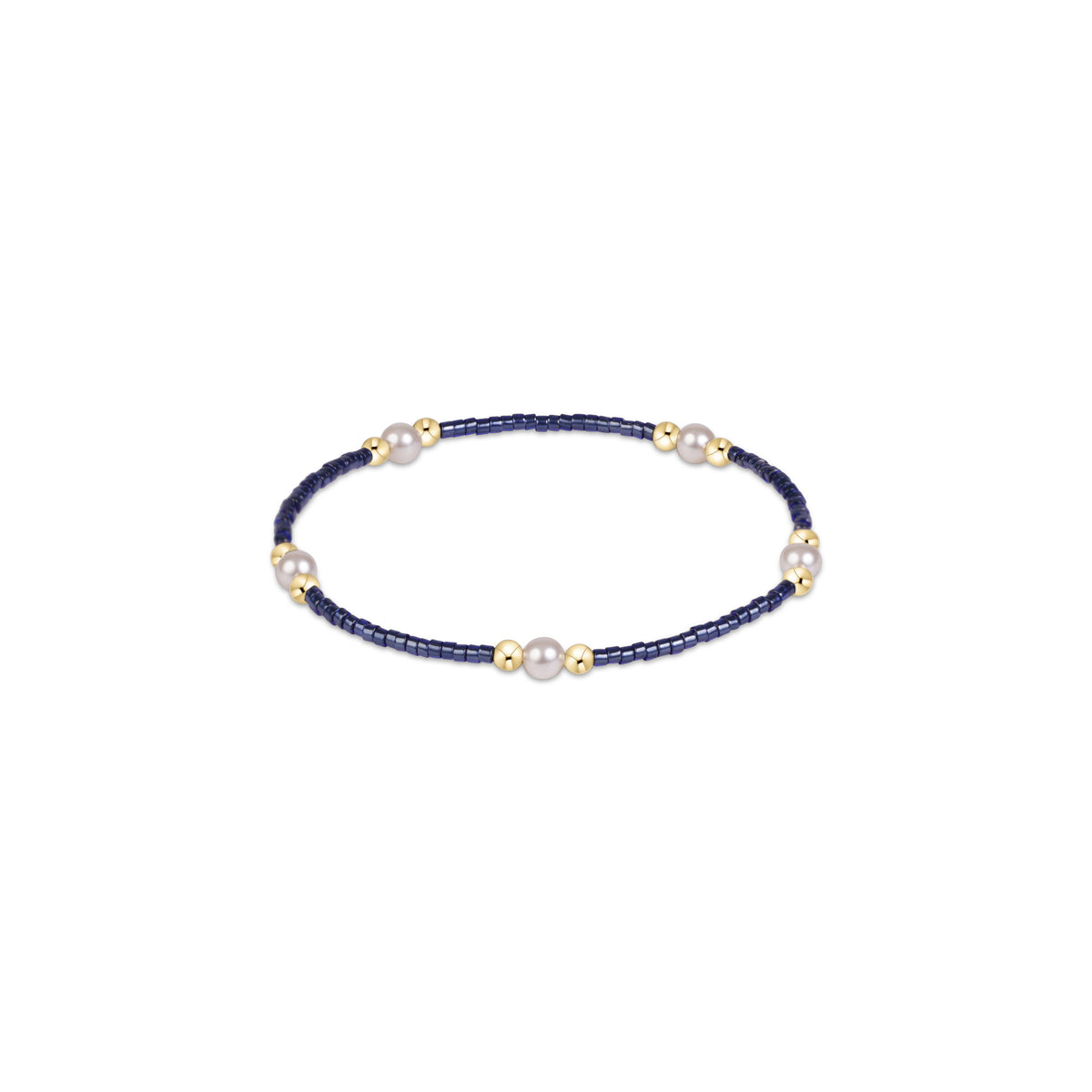the Hope Purpose Pearl Bracelet, Navy