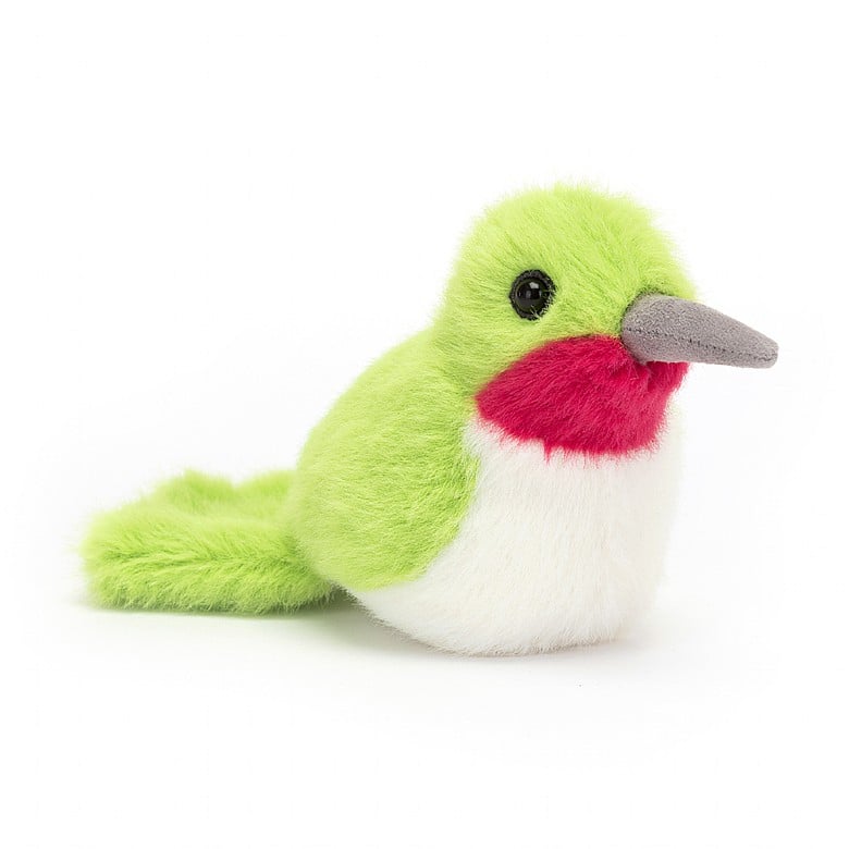 front angled view of the Birdling Hummingbird Plush Toy displayed against a white background