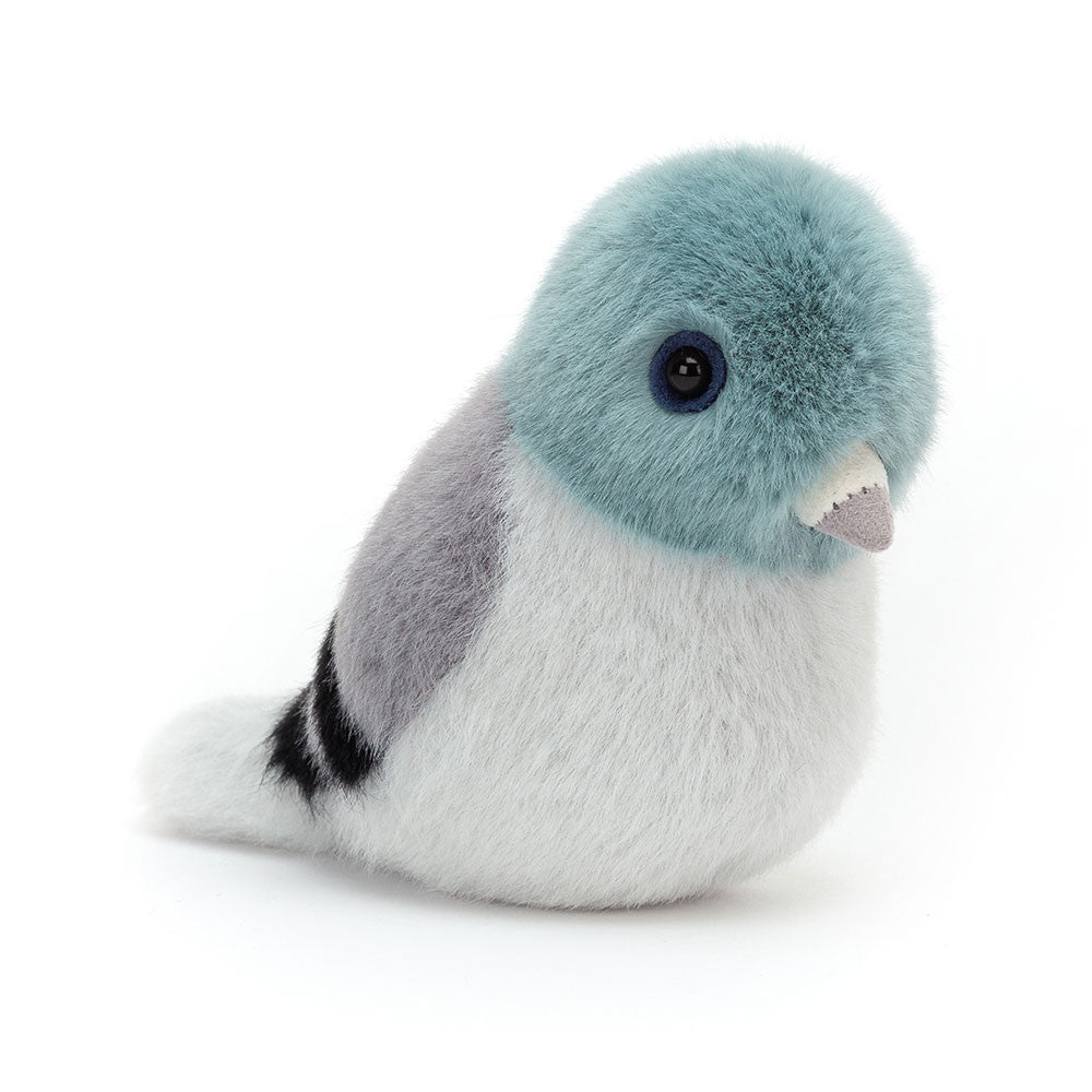 Birdling pigeon plush toy.