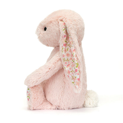 Side view of blush blossom bunny.