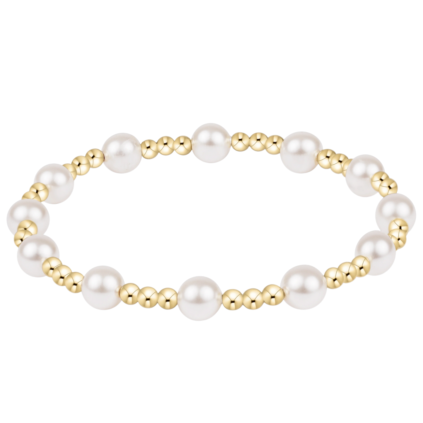 Classic Sincerity gold bracelet with 6mm Pearls