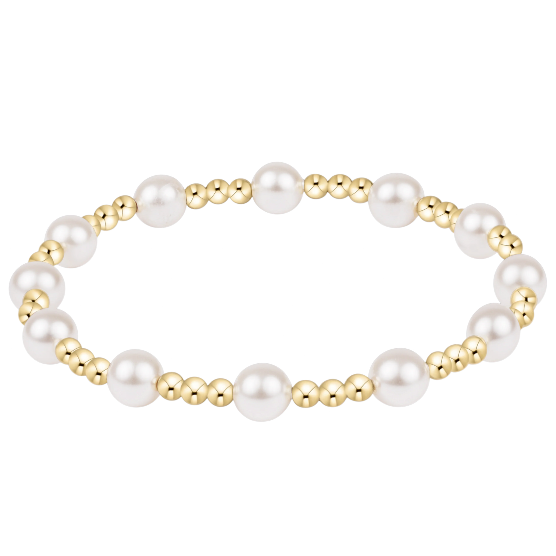 Classic Sincerity gold bracelet with 6mm Pearls