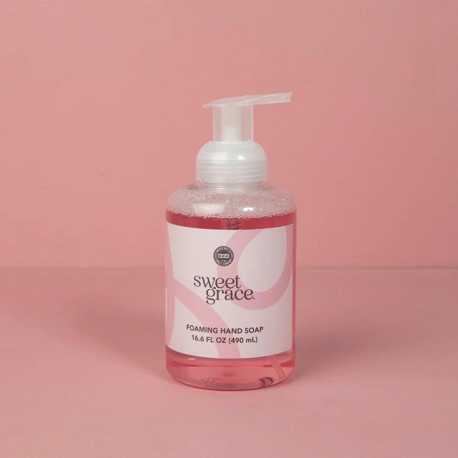 pump bottle of Sweet Grace Foaming Hand Soap
