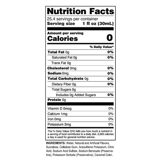 Nutrition facts and ingredient list. Please call 501-327-2182 for more information.