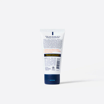 back view of tube of best damn beard wash shown on a white background