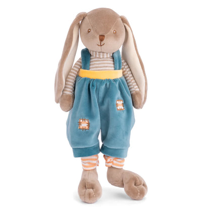 front view of bunny brother plush toy