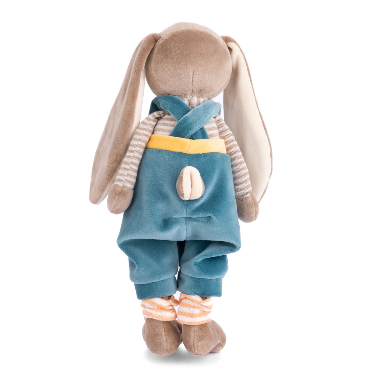 back view of bunny brother plush toy