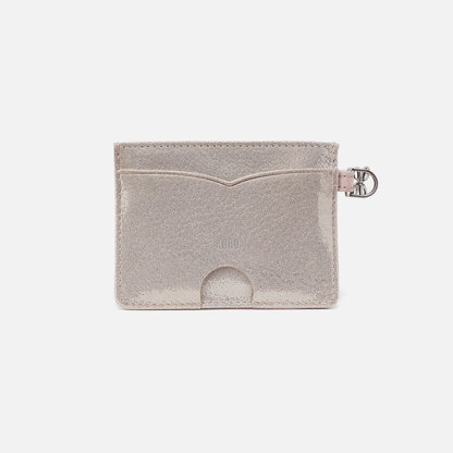 back view of blossom card wallet with silver backing