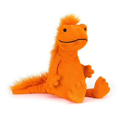 Cruz Crested Newt Plush toy on a white background.