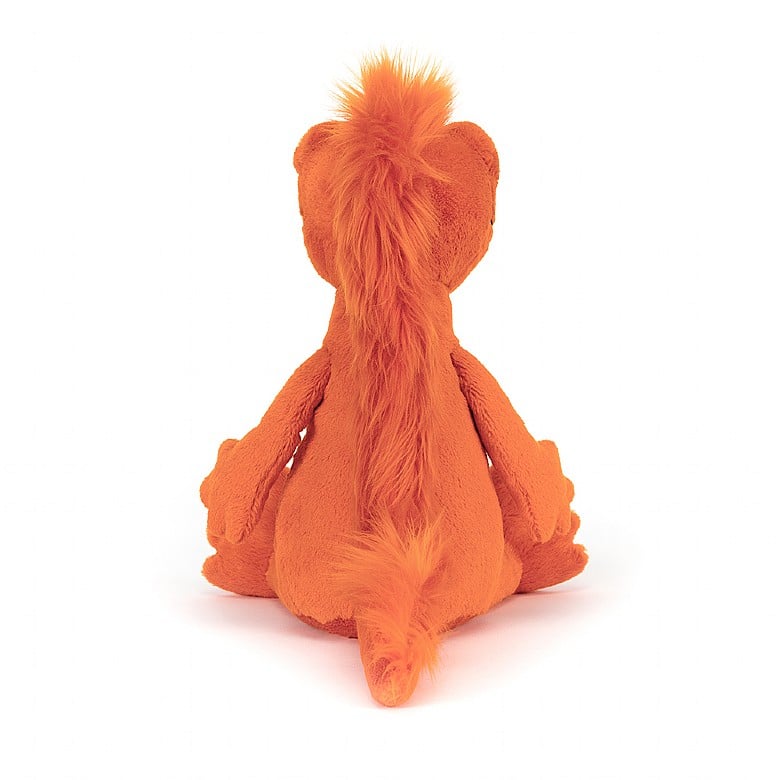 back view of Cruz Crested Newt Plush toy on a white background.