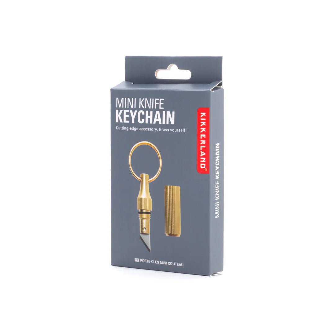 box packaging of Mini Knife Keychain.
