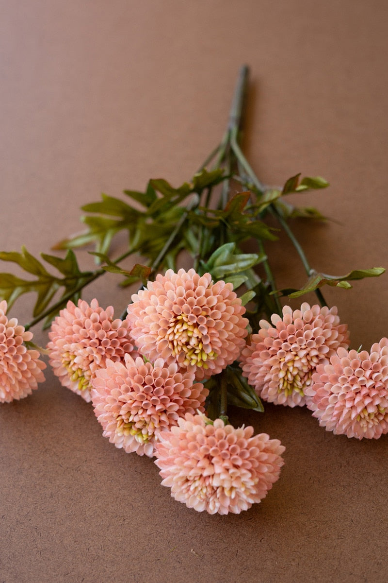 close-up of pink zinnia bundle