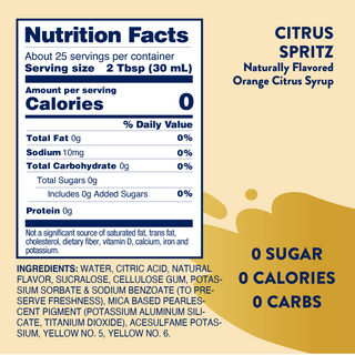 back of bottle lable