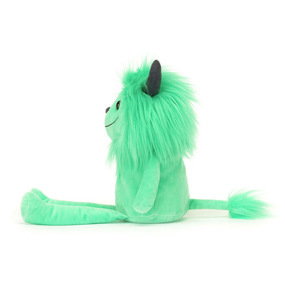 side view of Cosmo Monster Plush Toy.