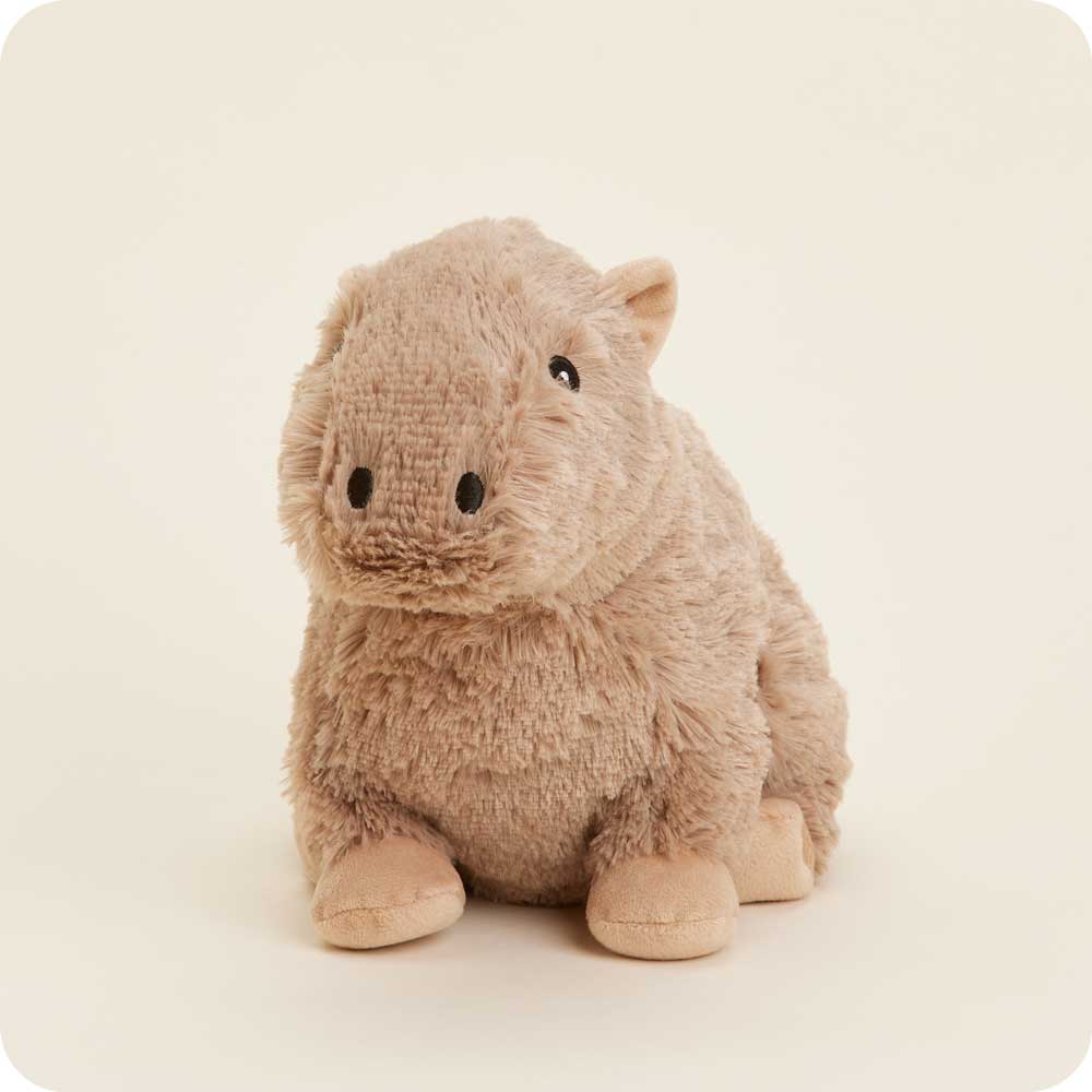 front view of capybara plush toy