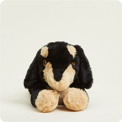 front view of dachshund plush toy