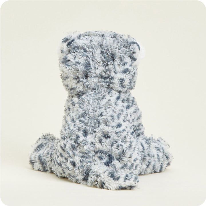 back view of snow leopard plush toy