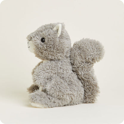 side view of squirrel plush toy