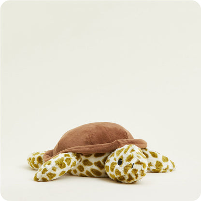 front view of turtle plush toy