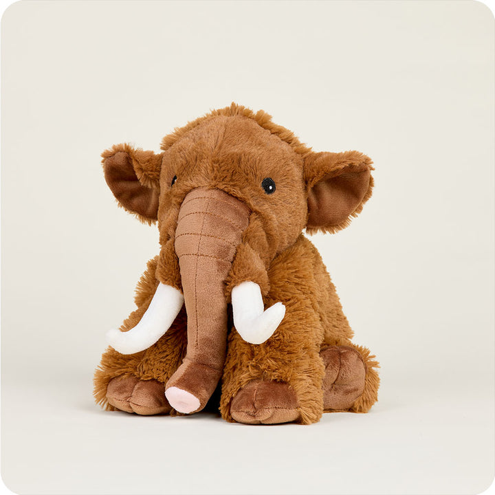 front view of mammoth plush toy