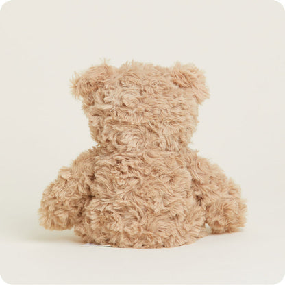 back view of Brown Curly Bear Junior Plush Toy.
