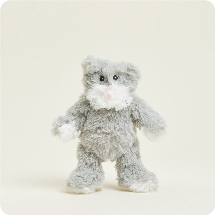 standing view of cat junior plush toy