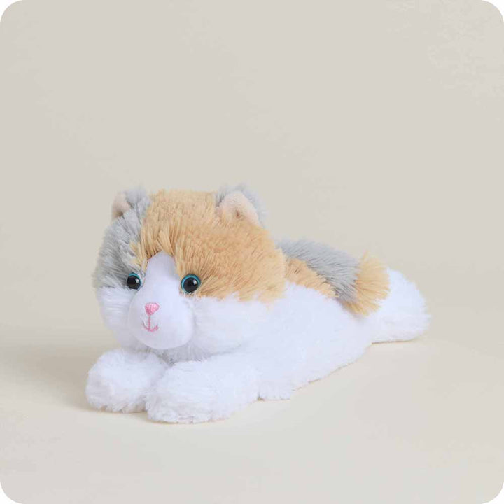 front view of calico cat junior plush toy