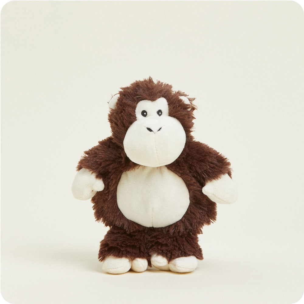 standing view of monkey junior plush toy