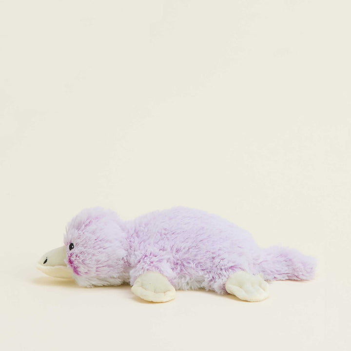 side view of platypus junior plush toy